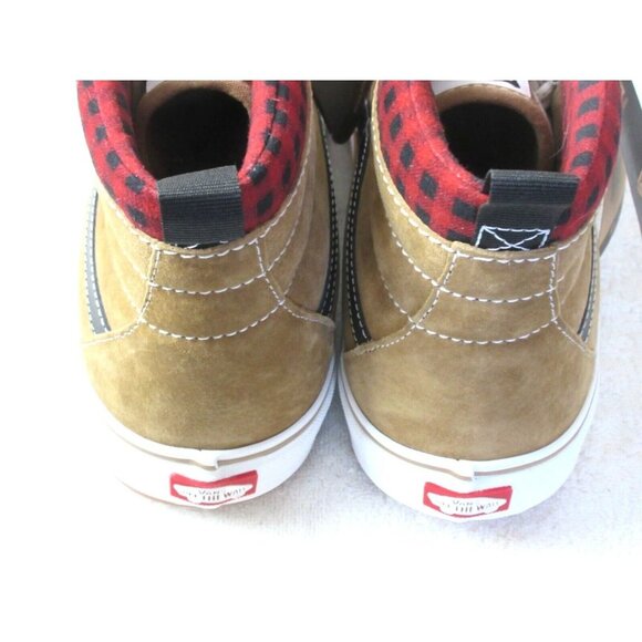 Vans Men's Sk8-Hi MTE-1 All Weather Boots Plaid Brown Black Sizes NIB - Picture 5 of 5